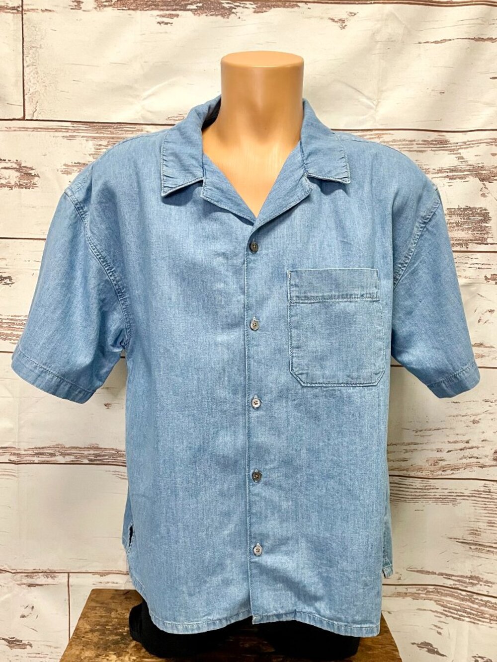 Frame Denim Chambray Camp Shirt